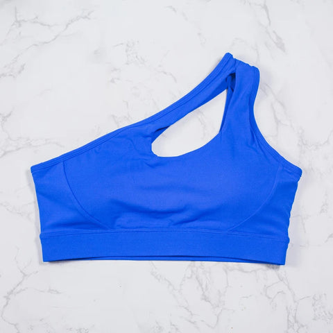 DIAS FIT JOY Women One Shoulder Sports Bras Yoga Top Vest Yoga Gym outdoor sport Running Fitness Underwear Zen fit plus