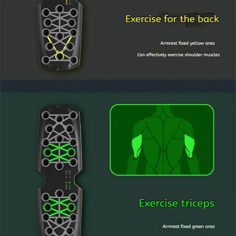 Foldable Multi-Functional Push Up Board Chest Abs Training Equipment Portable Home Gym Fitness Tool for Men Core Workout - Zen Fit Plus