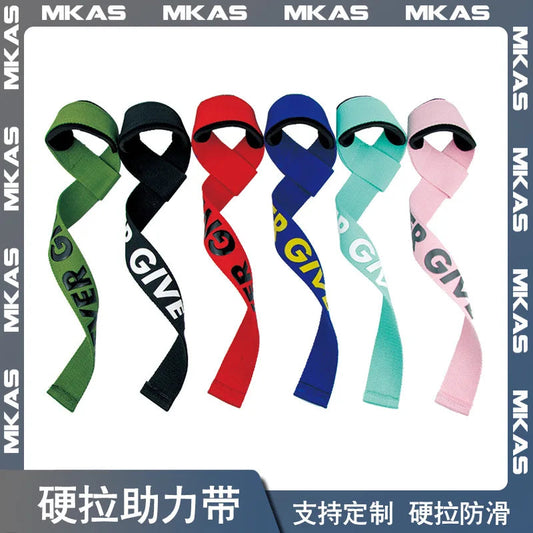 1Pair Non-slip Strap Gym Dumbbell Workout Weights Lifting Straps Crossfit Fitness Equipment Wrist Wrap Lift Exercise Training Zen fit plus