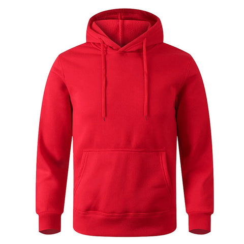 Men's and Women's Warm Sweatshirt Casual Solid Color Streetwear Pullovers Sport Fitness Pocket Hoodies Multi Color Zen fit plus