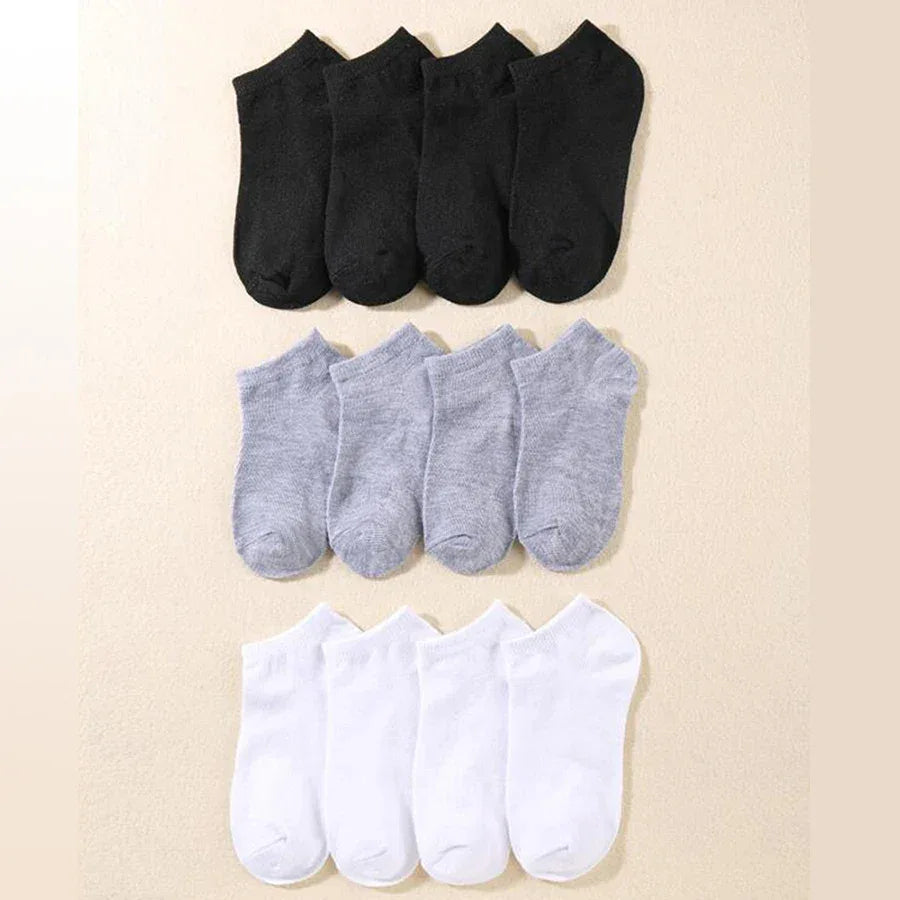 10/12/20/40 Pairs Men Boat Socks Business Sport Sweat Absorption Mature Summer Autumn Solid Color Soft Non Pilling Ankle Socks - Zen Fit Plus
