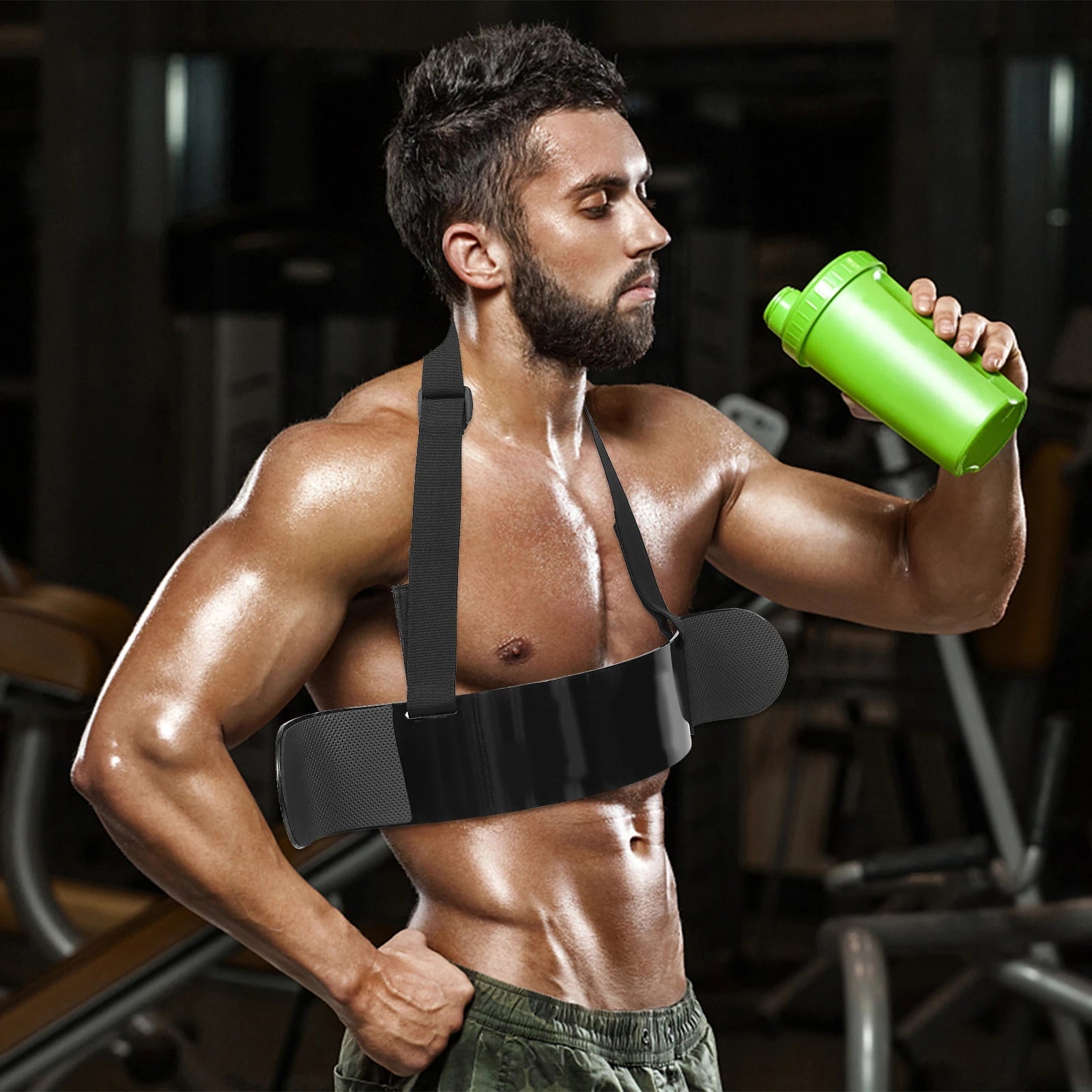 Para Training Board Workout Gear Muscle Builder Brace Black Aluminum Alloy Man Fitness Tools Zen Fit Plus