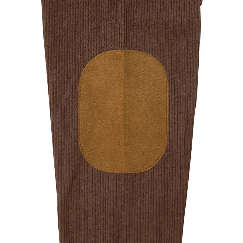 2024 hot-selling spring and autumn European size men's round neck casual stand-up collar corduroy long-sleeved sweater men - Zen Fit Plus