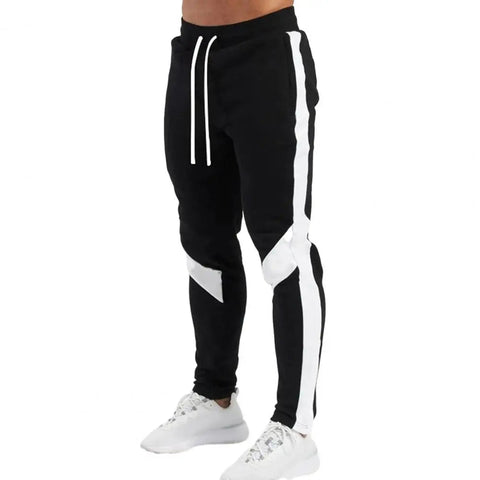 New Men's Autumn and Winter Casual Color Matching Trousers Korean Style Clothes Fashionable Sports and Fitness Pants Hiking Gym Zen fit plus