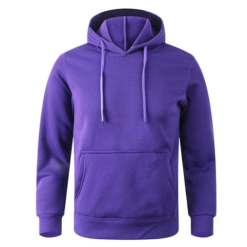 Men's and Women's Warm Sweatshirt Casual Solid Color Streetwear Pullovers Sport Fitness Pocket Hoodies Multi Color Zen fit plus