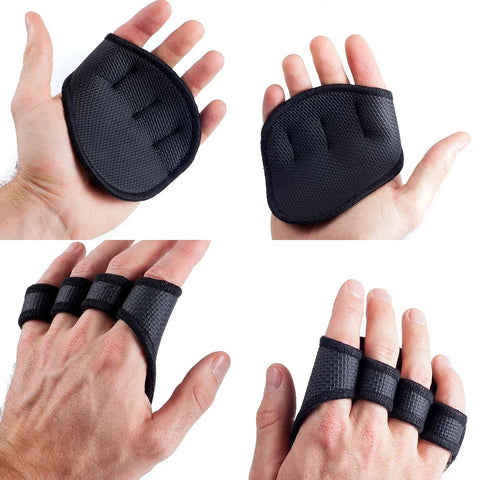 Hand Palm Protector Gym Fitness Gloves Half Finger Lifting Palm Dumbbell Grips Pads Weightlifting Training Glove Gym Workout - Zen Fit Plus