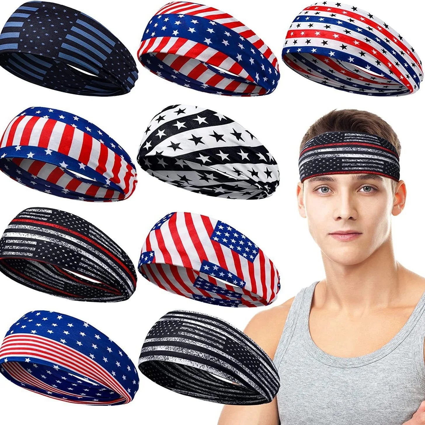 24 Color Sport Headbands Bike Cycling Running Sweatband Fitness Jogging Tennis Yoga Gym Headscarf Head Sweat Hair Band Zen fit plus