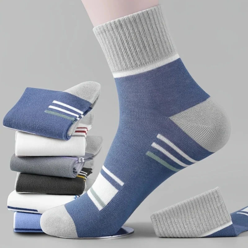 20/10/6/5/4/3/1pairs Men's Fashion Cotton Breathable Comfortable Ankle Socks, Men's Summer Socks Zen fit plus