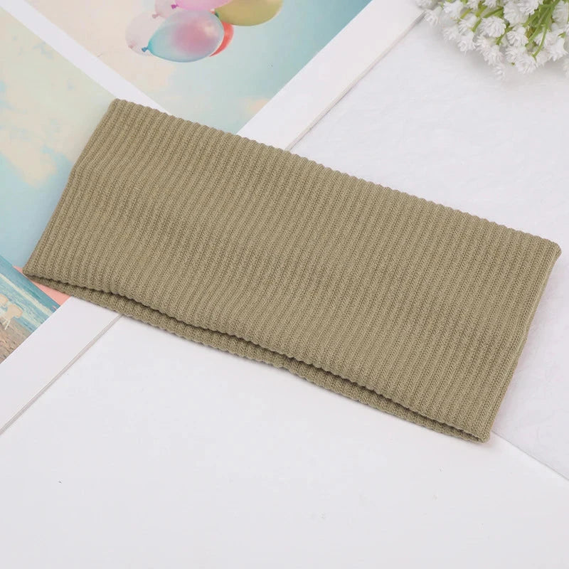 Sports Cycling Wash Face Hairbands Soft Korean Cotton Knitted Headband For Women Girls Bandanas Fashion Hair Accessories Zen Fit Plus