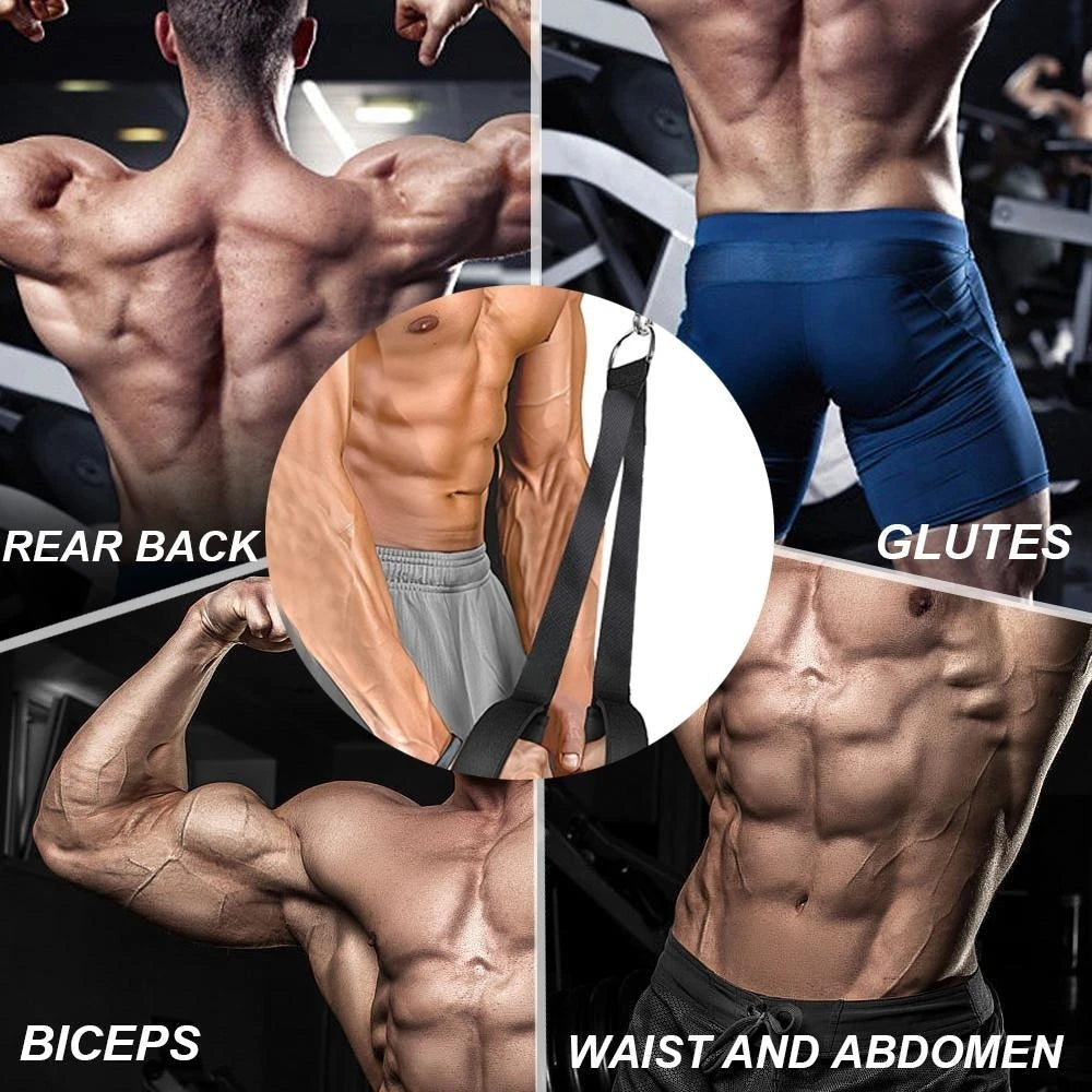 Tricep Rope Cable Attachment Handles Tricep Pull Down Rope for Push Downs Crunches Facepulls for Professional Gym Zen fit plus