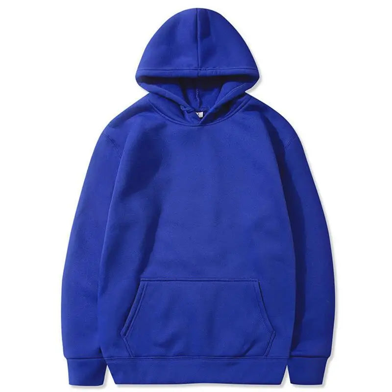 Men's and Women's Solid Color Pocket Hoodies Sports Fitness Sweatshirts Fashionable Casual Pullovers Multi Color Zen fit plus