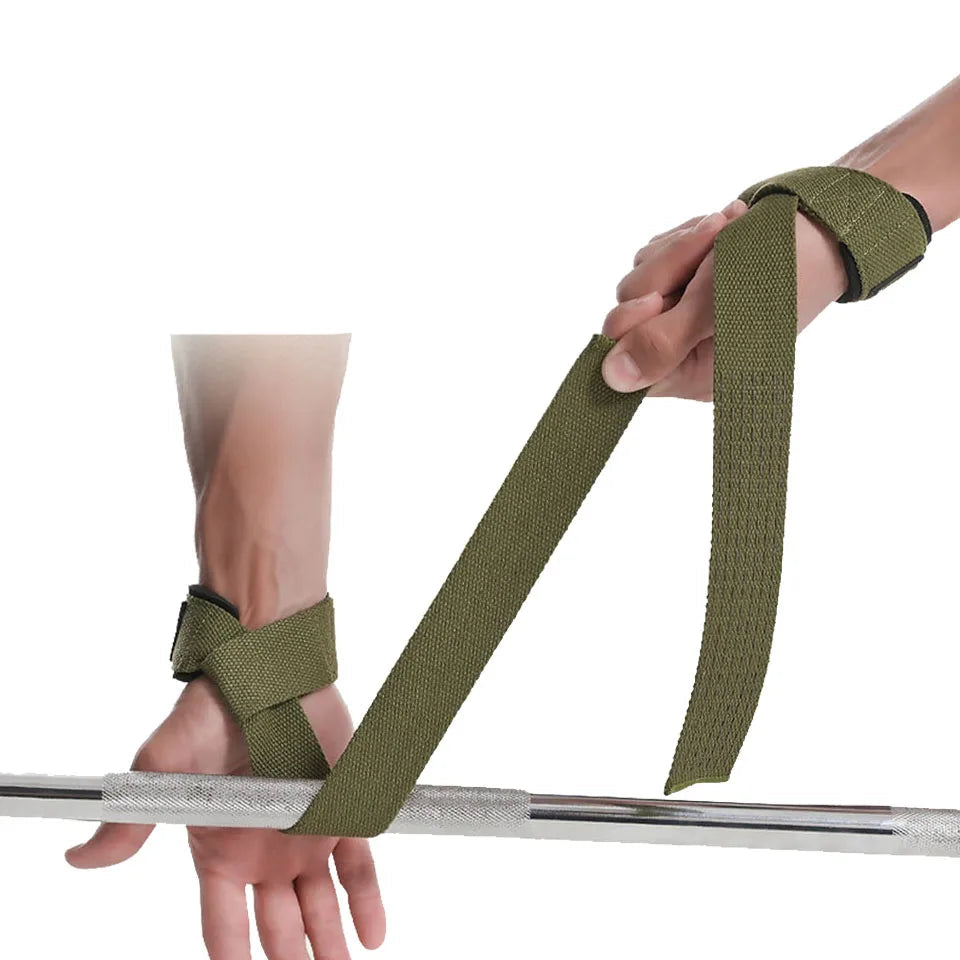 AOLIKES Weightlifting Wrist Straps Strength Training Adjustable Non-slip Gym Fitness Lifting Strap Wrist Support Grip Band Zen fit plus