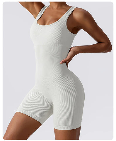 High Elastic Integrated Tight Fitting Jumpsuit Aerial Beauty Back Yoga Suit Seamless Jumpsuit for Women - Zen Fit Plus