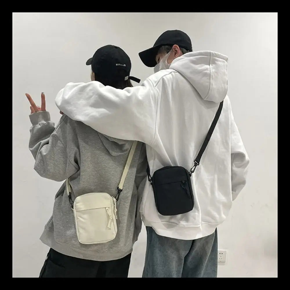 Black White Khaki Crossbody Bags High Quality Oxford Cloth Minimalists Tote Bag Long Shoulder Strap Travel Storage Men Women Zen fit plus
