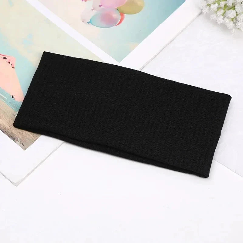 Sports Cycling Wash Face Hairbands Soft Korean Cotton Knitted Headband For Women Girls Bandanas Fashion Hair Accessories Zen Fit Plus