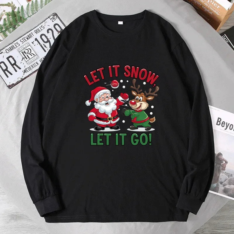 Men's Christmas Sweatshirts Plus Size 1XL-7XL Xmas Funny Hoodie Tops Adult Autumn Pullover Shirts Male Clothing 110-190KG - Zen Fit Plus