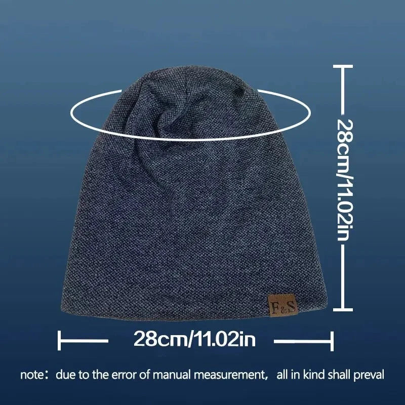 1pcs Warm Knitted Beanie Hat For Men And Women - Fashionable SolidHip-hop Style Zen Fit Plus