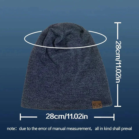 1pcs Warm Knitted Beanie Hat For Men And Women - Fashionable SolidHip-hop Style Zen Fit Plus