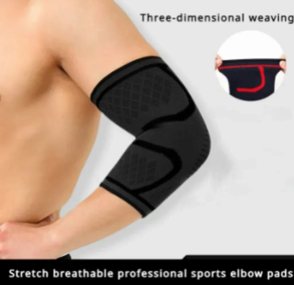 1PCS Elbow Support Elastic Gym Sport Elbow Protective Pad Absorb Sweat Sport Basketball Arm Sleeve Elbow Brace - Zen Fit Plus