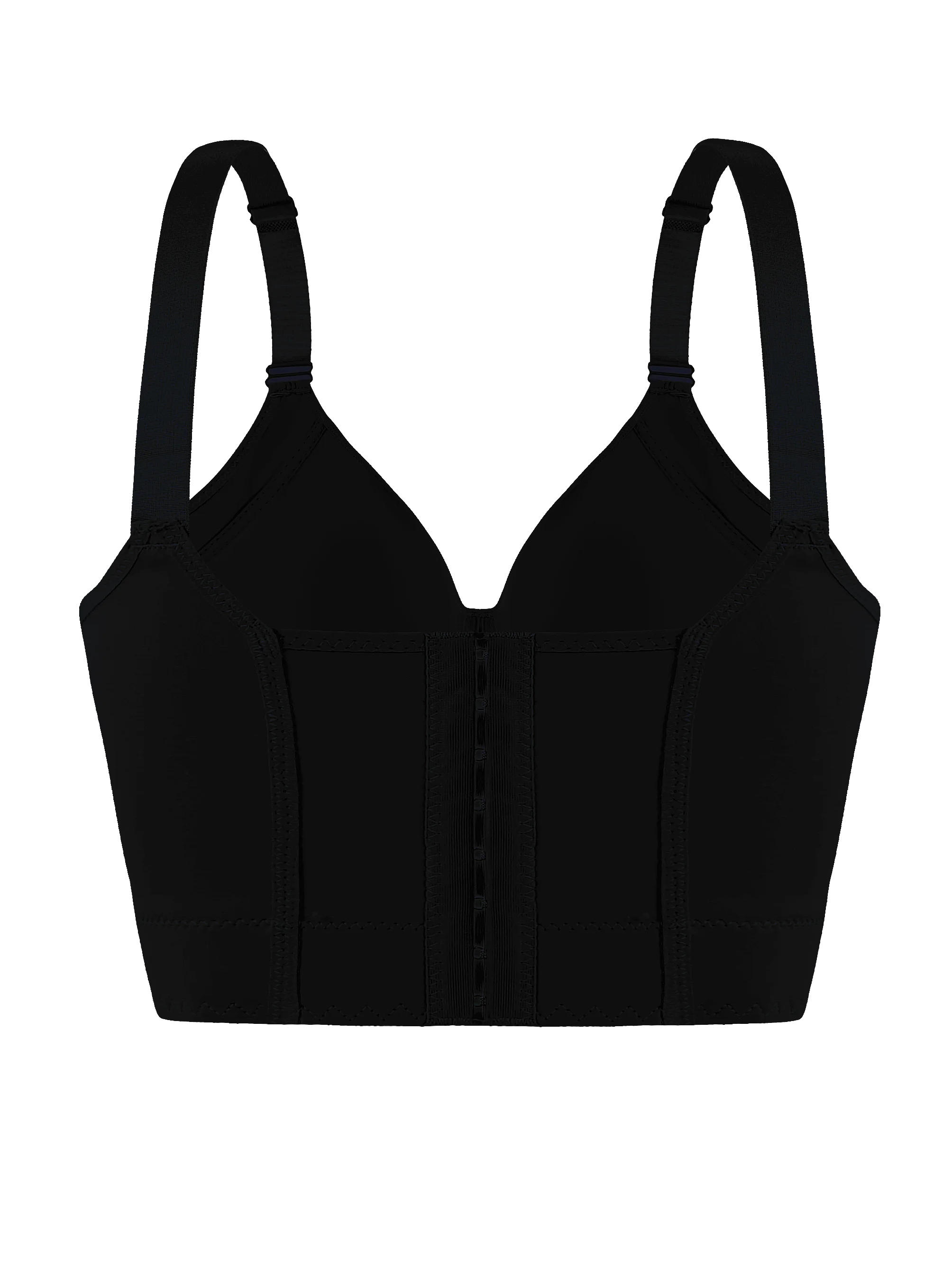 Western sizes of underwear  with steel rims, gathered together to prevent sagging, sporty and beautiful back, deep V-bra Zen Fit Plus