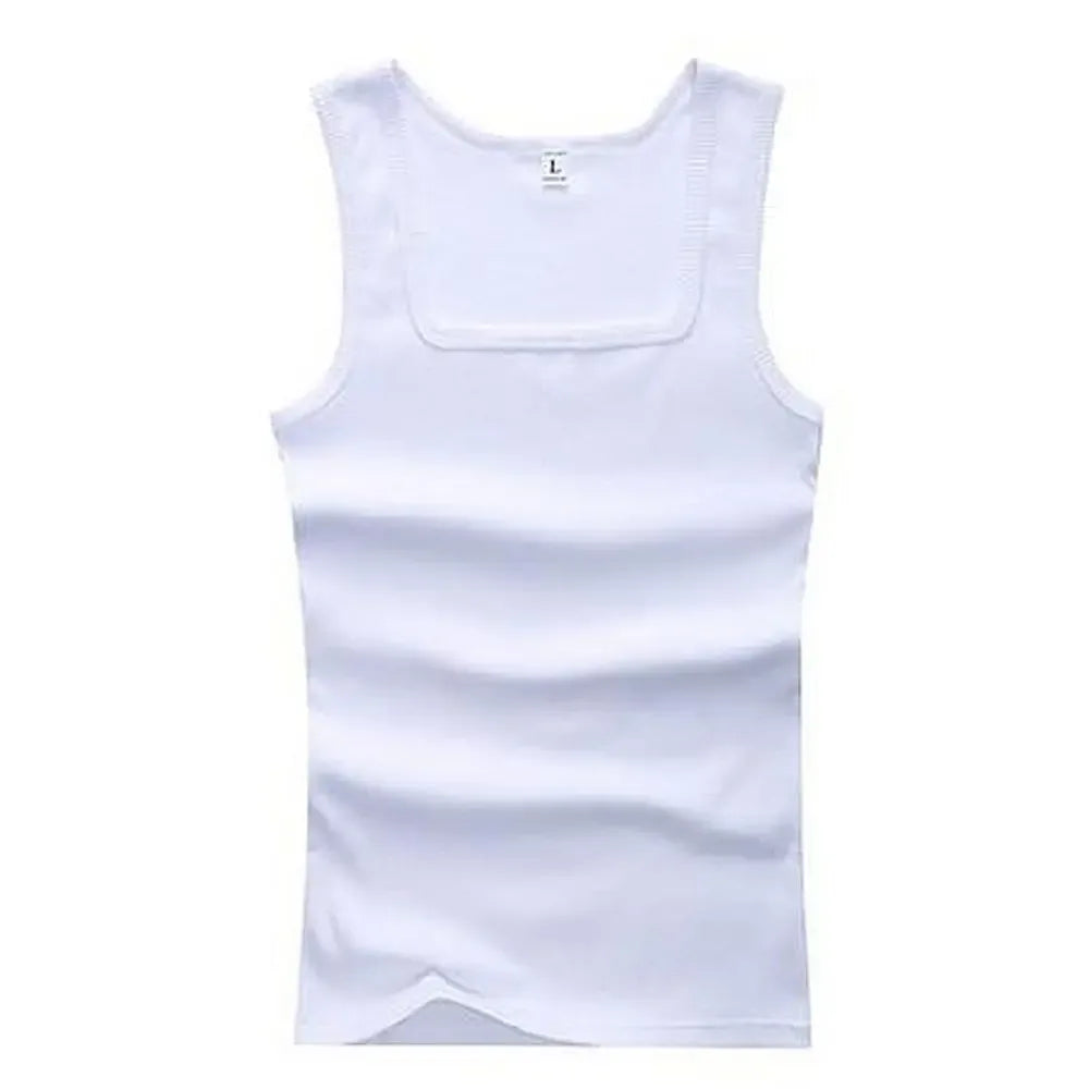 Summer Men Women Tank Top Pure Cotton Bodybuilding Sweatshirt Sleeveless Men's T-shirt Basic Elastic Fitness Clothes Muscle Vest - Zen Fit Plus