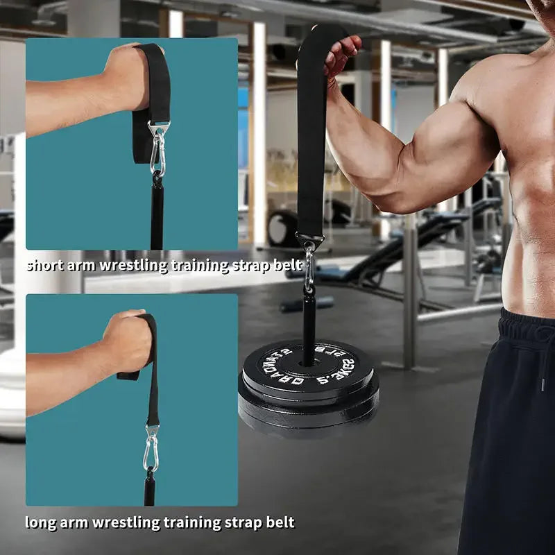 Fitness Arm Wrestling Training Strap Home Gym Finger Wrist Forearm Blaster Armwrestling Pronation Rope Hand Grip Band - Zen Fit Plus
