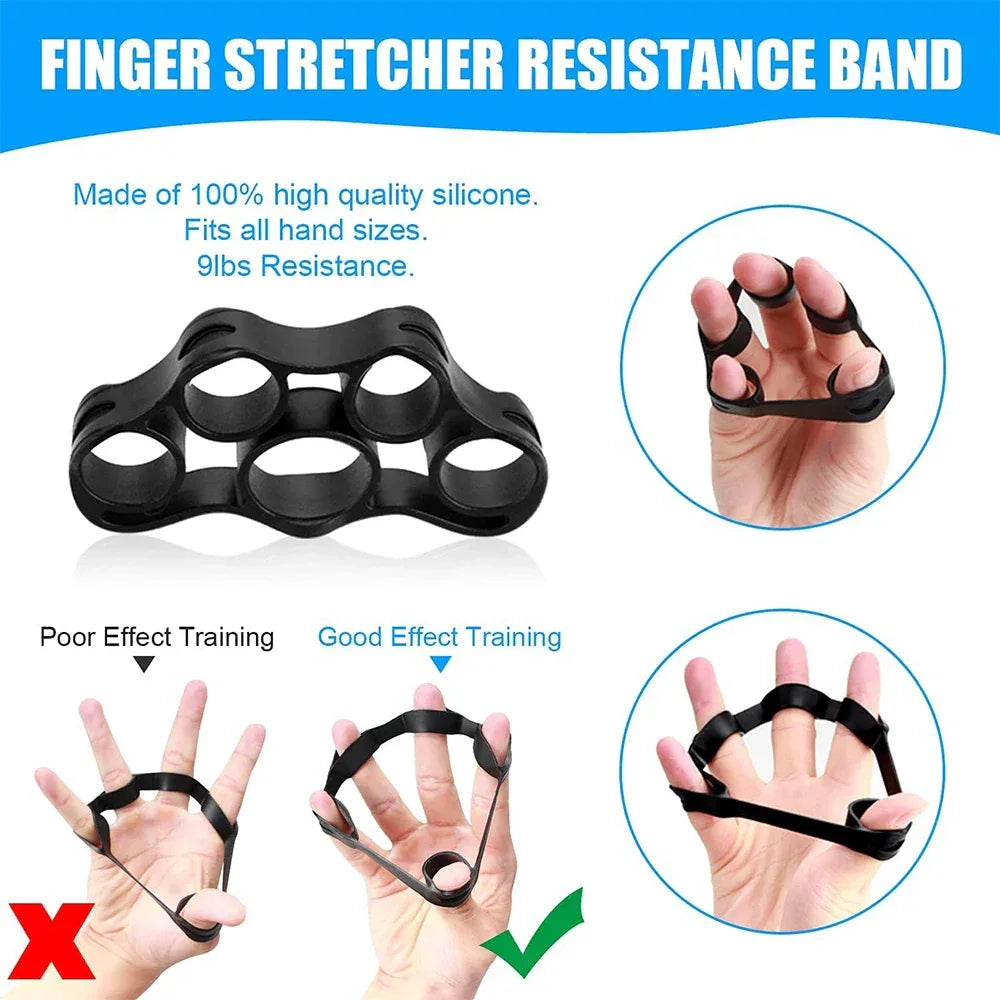 5-60Kg Adjustable Grip Strength Trainer with Finger Exerciser Hand Grip Strengthener for Muscle Building and Injury Recover - Zen Fit Plus