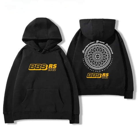 2024bbs Wheel Printed Hoodie Men's and Women's Car Modification Culture Four Seasons All Loose Casual Jacket Breathable Light - Zen Fit Plus