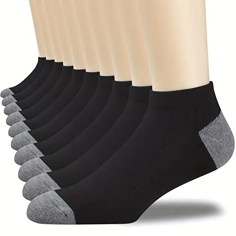 20/10/6/5/4/3/1pairs Men's Fashion Cotton Breathable Comfortable Ankle Socks, Men's Summer Socks Zen fit plus