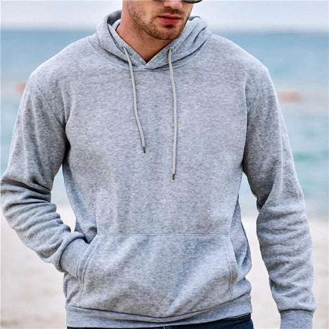 Men's and Women's Solid Color Pocket Hoodies Sports Fitness Sweatshirts Fashionable Casual Pullovers Multi Color - Zen Fit Plus