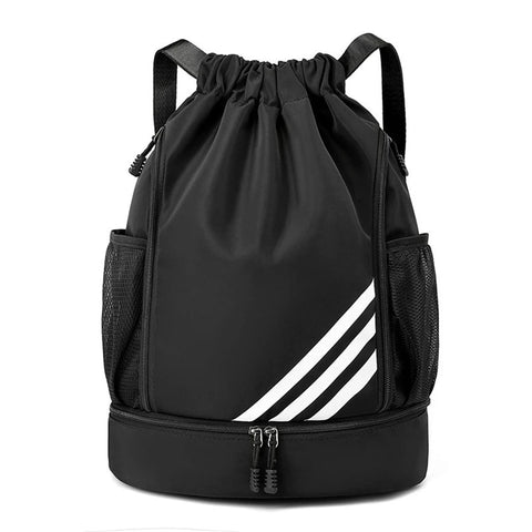 Basketball Sports Travel Backpack – Outdoor Waterproof Gym Bag with Ball Compartment for Swimming, Hiking, or Fitness Travel Use