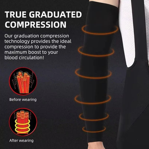 Cool Ice Silk Arm Sleeves for UV Protection - Perfect for Cycling, Running, and Outdoor Fitness!