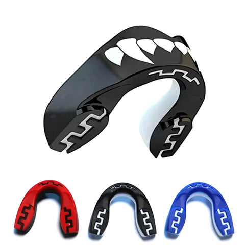 Mouth Guard Sports- Teeth 3D Technology Double Layer Mouth Guard Perfect Fit Adults with Case - Boil & Bite Mouth