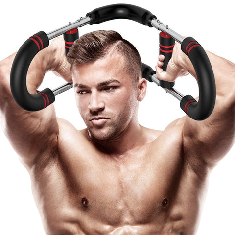 Chest Expander, Arm Exerciser Adjustable Set - U-Shaped Arm Exercise Equipment for Home Fitness and Chest Muscle Workouts